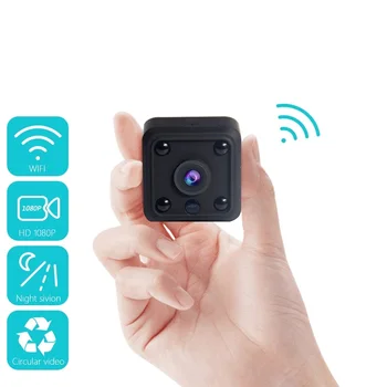 MINI 1080P night vision WiFi network camera Motion detection record Mobile APP remote reception wide angle(2)
MINI 1080P night vision WiFi network camera Motion detection record Mobile APP remote reception wide angle(2)