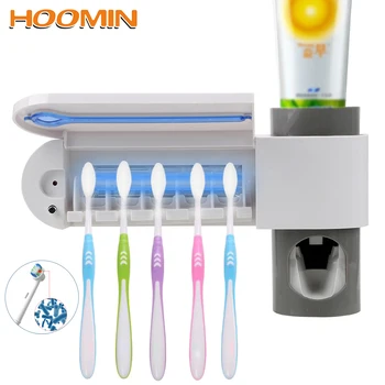 HOOMIN 3 in 1 Automatic Toothpaste Squeezers Toothbrush Holder UV Toothbrush Sterilizer Toothpaste Dispenser Home Bathroom Set 
HOOMIN 3 in 1 Automatic Toothpaste Squeezers Toothbrush Holder UV Toothbrush Sterilizer Toothpaste Dispenser Home Bathroom Set