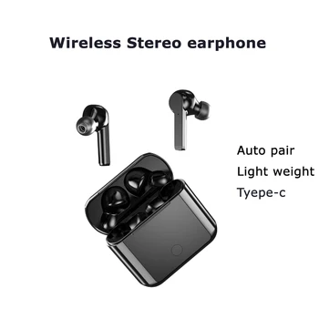 wireless earphone TWS earbuds dual call running sports bluetooth headset auto pair type c for IOS Android mobile
wireless earphone TWS earbuds dual call running sports bluetooth headset auto pair type c for IOS Android mobile