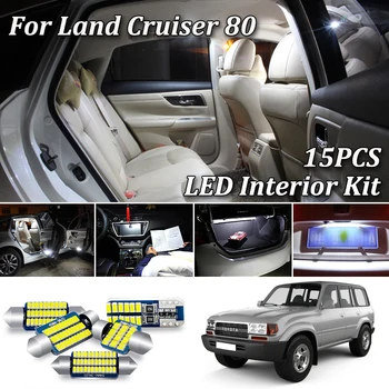 15Pcs No Error White Canbus For Toyota Land Cruiser 80 J8 LED Interior Map Dome Light + License Plate Lamp Kit (1990-1997)
15Pcs No Error White Canbus For Toyota Land Cruiser 80 J8 LED Interior Map Dome Light + License Plate Lamp Kit (1990-1997)