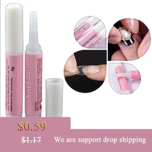 1 pièces 2ml colle à ongles adhésif Super fort pour faux ongles faux acrylique ongles strass beauté gemmes maquillage Gel conseils outil d'art des ongles(China)