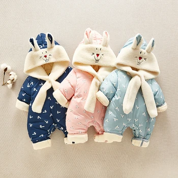 Winter warm Baby girl Clothes Newborn Style Baby Rompers Baby Boys girls Jumpsuits cute Cartoon rabbit Infant Overalls 
Winter warm Baby girl Clothes Newborn Style Baby Rompers Baby Boys girls Jumpsuits cute Cartoon rabbit Infant Overalls