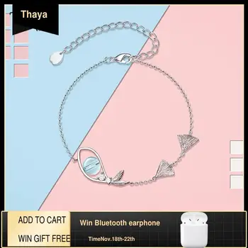 Thaya Silver Plated Bracelet Carp Bracelet White Crystal Zircon Thin Chain Dainty Bracelets Bangle 19cm For Women Fashion Jewelr
Thaya Silver Plated Bracelet Carp Bracelet White Crystal Zircon Thin Chain Dainty Bracelets Bangle 19cm For Women Fashion Jewelr