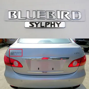 

For Nissan Bluebird SYLPHY Emblem Car Rear Trunk Logo Stickers Auto Badge Decal ABS 3D Letters Sticker