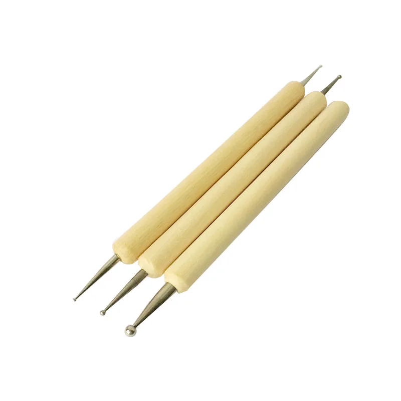 3pcs/set Wooden Ball Stylus Tool Set for Embossing Pattern Clay Sculpting Carving Doting Nail Art
3pcs/set Wooden Ball Stylus Tool Set for Embossing Pattern Clay Sculpting Carving Doting Nail Art
