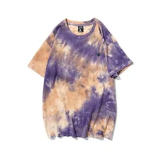 Tie-dye Short-Sleeved T-shirt For Men And Women 2021 Summer New Trend Loose T-shirt 100% Cotton Couple Short-sleeved T-shirt
Tie-dye Short-Sleeved T-shirt For Men And Women 2021 Summer New Trend Loose T-shirt 100% Cotton Couple Short-sleeved T-shirt
