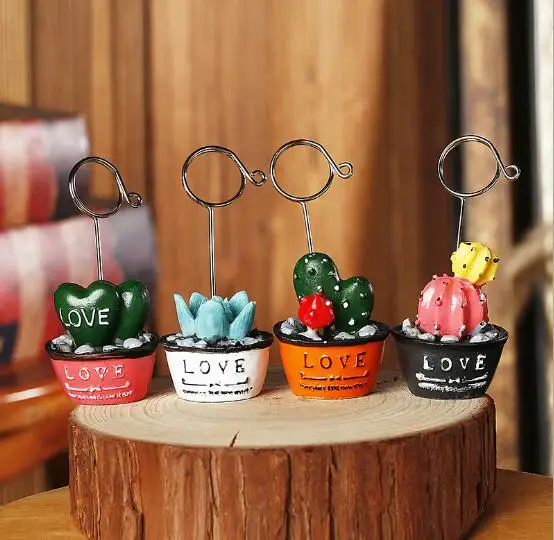 Creative resin succulent plant love business card folder simulation cactus memo message folder
Creative resin succulent plant love business card folder simulation cactus memo message folder
