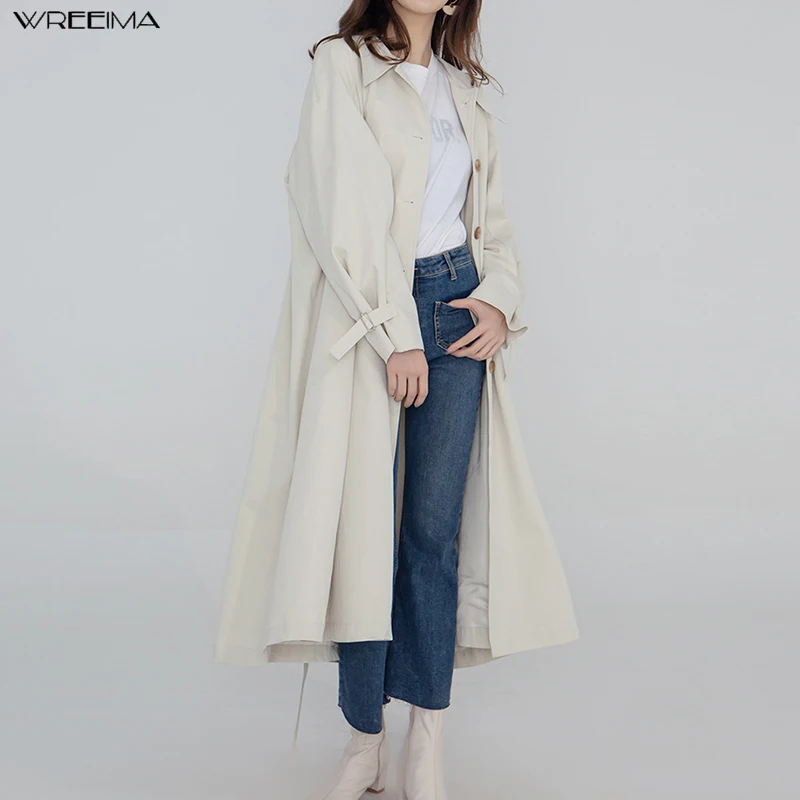 wreeima Khaki Turn-dow Collar long Sleeve Trench Coat Women Single-breasted Outerwear Spring 2019 autumn collar X-Long Coats
wreeima Khaki Turn-dow Collar long Sleeve Trench Coat Women Single-breasted Outerwear Spring 2019 autumn collar X-Long Coats