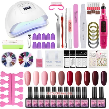 COSCELIA Manicure Kit Nail Gel Polish Set 80W Nail Lamp Dryer Nail Art Tools Soak Off Varnish All For Manicure Ship From RU
COSCELIA Manicure Kit Nail Gel Polish Set 80W Nail Lamp Dryer Nail Art Tools Soak Off Varnish All For Manicure Ship From RU