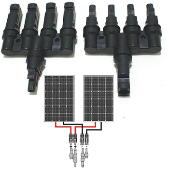 4 To 1 Branch Connectors Pair Solar Panel Parallel Coupler Waterproof IP65 Low Temperature And Firepro
4 To 1 Branch Connectors Pair Solar Panel Parallel Coupler Waterproof IP65 Low Temperature And Firepro