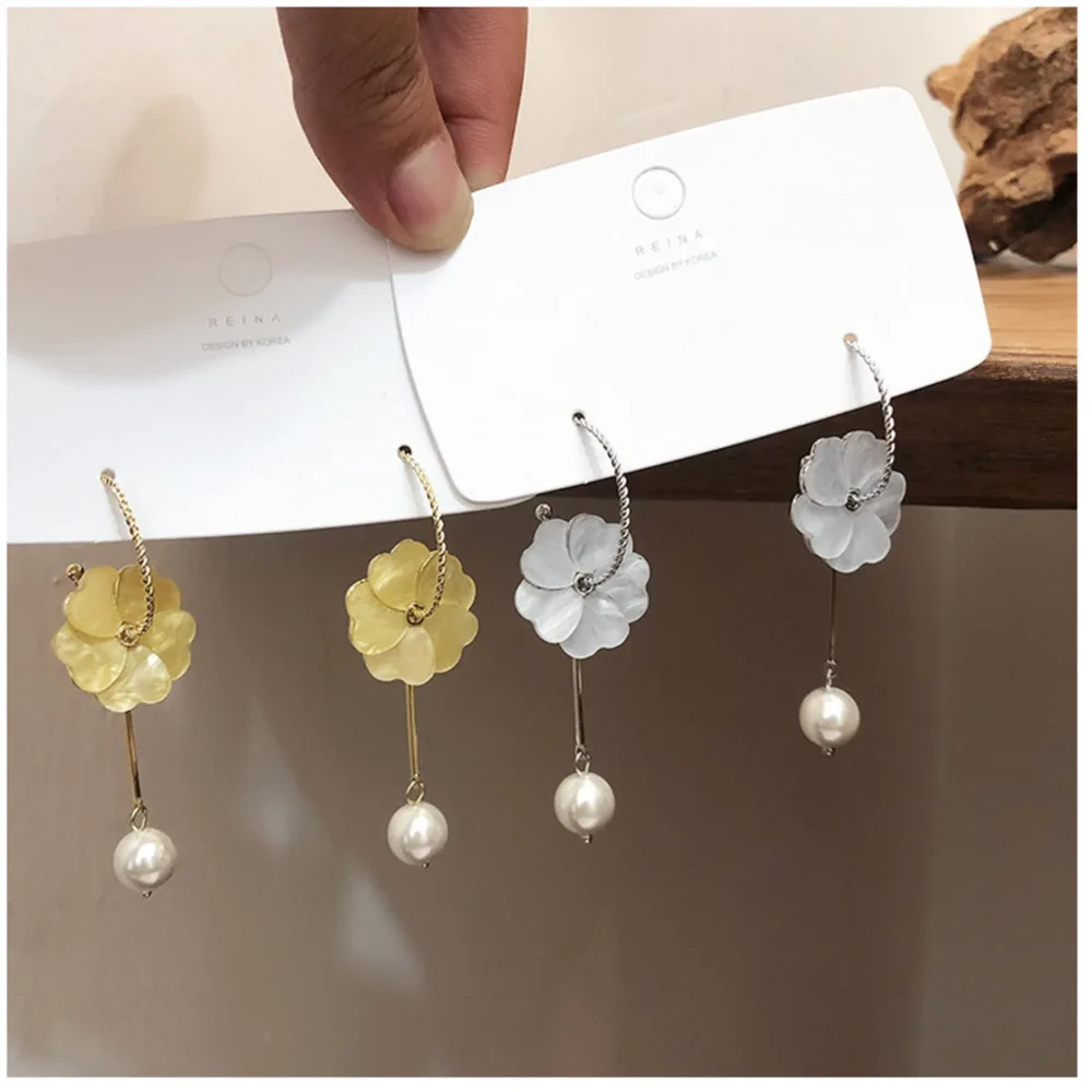 2019 Korean New Colorful Baroque Pearl Wreath Pendant Earrings For Women Sweet Flower Shell Small Cirlce Brincos Gift
2019 Korean New Colorful Baroque Pearl Wreath Pendant Earrings For Women Sweet Flower Shell Small Cirlce Brincos Gift