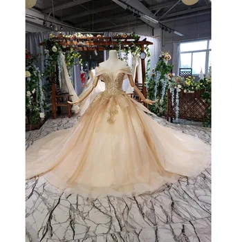 BGW 31321ht Simple Wedding Dress With Train Appliques Off Shoulder Sweetheart Cheap Wedding Gown Champagne Vestid De Festa Longo 
BGW 31321ht Simple Wedding Dress With Train Appliques Off Shoulder Sweetheart Cheap Wedding Gown Champagne Vestid De Festa Longo