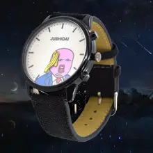 

Quartz Watch Blames Trump non-mechanical Movement Canvas No Watches Acrylic Gift For Children Waterproof J9G3