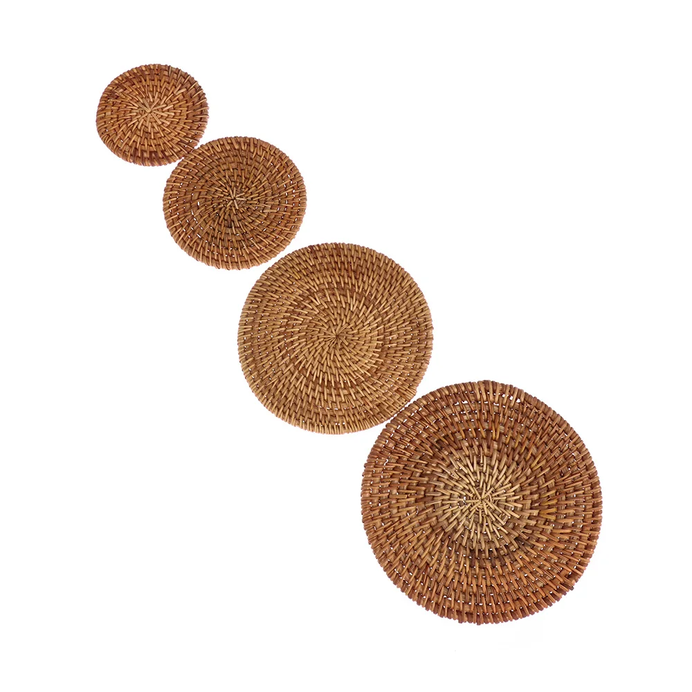 Natural Rattan 8/10/13/16cm Pad Coasters Kitchen Table Mats Bowl Mats Padding Mat Insulation Pad Round Placemats Handmade
Natural Rattan 8/10/13/16cm Pad Coasters Kitchen Table Mats Bowl Mats Padding Mat Insulation Pad Round Placemats Handmade