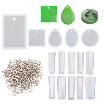 DIY Bracelet Pendant Drop Glue Mold Set Crystal Silicone Mold with Dropper Stir Stick Claw Nail
DIY Bracelet Pendant Drop Glue Mold Set Crystal Silicone Mold with Dropper Stir Stick Claw Nail