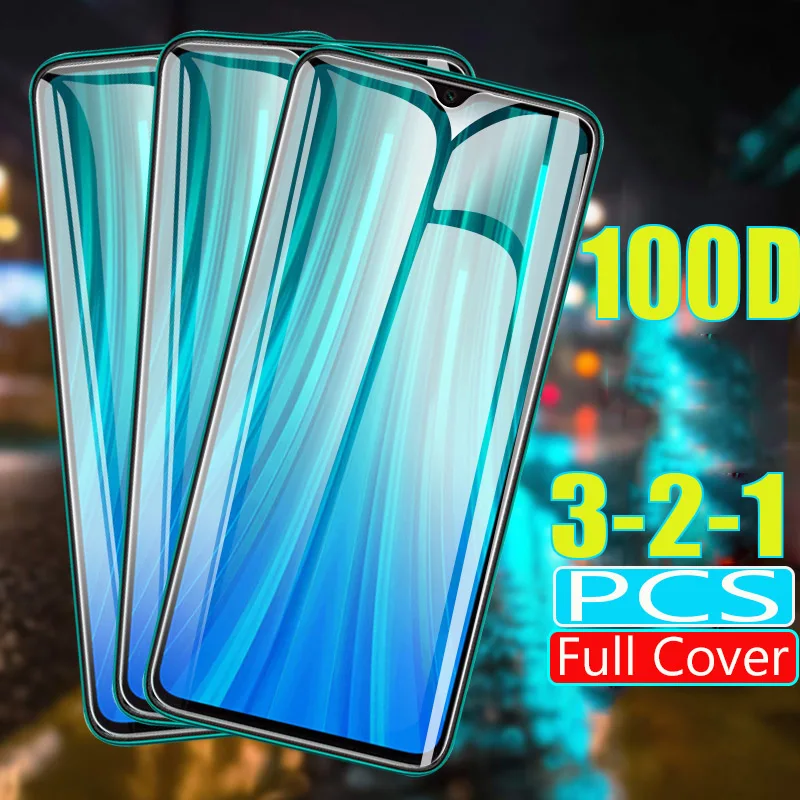 100D 3 шт защитное закаленное стекло для Xiaomi Redmi Note 7 8 5 6 Pro K20 Защитное 8A 7A