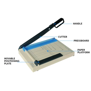 DC-8101 A4 format manual paper cutter Small multi-function paper trimming knife Photo Business card Cover paper
DC-8101 A4 format manual paper cutter Small multi-function paper trimming knife Photo Business card Cover paper