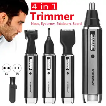 4 in 1 Rechargeable Men Electric Nose Ear Hair Trimmer Painless Women trimming sideburns eyebrows Beard hair clipper cut Shaver 
4 in 1 Rechargeable Men Electric Nose Ear Hair Trimmer Painless Women trimming sideburns eyebrows Beard hair clipper cut Shaver