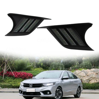 For Honda envix domain 2019 Waterproof three-color streamer turn to Mustang models led Daytime running lights 
For Honda envix domain 2019 Waterproof three-color streamer turn to Mustang models led Daytime running lights