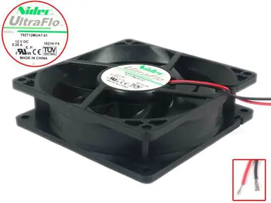 Охлаждающий вентилятор для сервера Nidec T92T12MUA7-51 DC 12 В 0,25 а 60x60x25 мм
Охлаждающий вентилятор для сервера Nidec T92T12MUA7-51 DC 12 В 0,25 а 60x60x25 мм