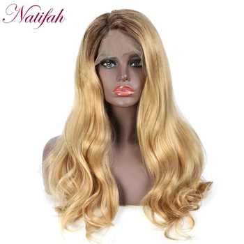 Natifah Ombre Blonde Wig Synthetic Lace Front Wig Long Wavy 150% Density Side Part Natural Wave Heat Resistant Fiber For Women
Natifah Ombre Blonde Wig Synthetic Lace Front Wig Long Wavy 150% Density Side Part Natural Wave Heat Resistant Fiber For Women