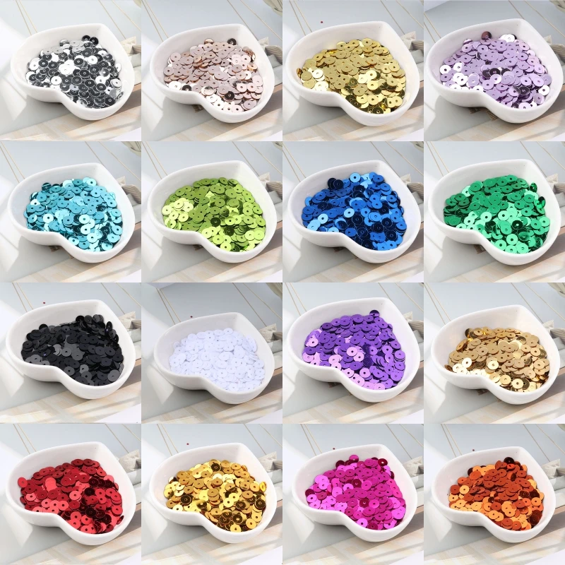 720Pcs/Pack 6mm Sequin Silver-Based Flat Round Loose Sequins Paillettes Sewing Wedding craft, Women Garments DIY Accessories
720Pcs/Pack 6mm Sequin Silver-Based Flat Round Loose Sequins Paillettes Sewing Wedding craft, Women Garments DIY Accessories