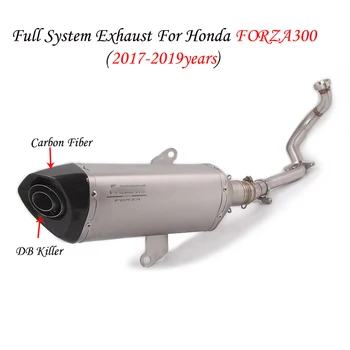 FORZA300 Motorcycle Exhaust System Pipe Front Link Exhaust Muffler End Tube Whole Set Pipe For 2017-2019 Honda Forza300 Slip On
FORZA300 Motorcycle Exhaust System Pipe Front Link Exhaust Muffler End Tube Whole Set Pipe For 2017-2019 Honda Forza300 Slip On