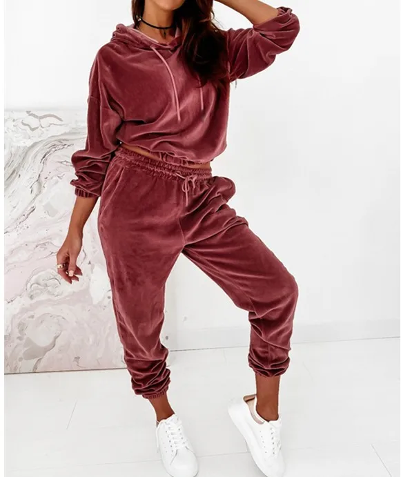 Muyogrt Autumn Velour Tracksuit Womens Velvet Set Woman Hoodies Sweatpants Tracksuit Sets Winter Velvet Suit Two Piece Set Women 
Muyogrt Autumn Velour Tracksuit Womens Velvet Set Woman Hoodies Sweatpants Tracksuit Sets Winter Velvet Suit Two Piece Set Women