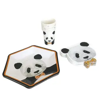 1 Set Party Tableware Panda Pattern Paper Disposable Cups Napkins Plates Paper Tableware for Festival Party Birthday
1 Set Party Tableware Panda Pattern Paper Disposable Cups Napkins Plates Paper Tableware for Festival Party Birthday