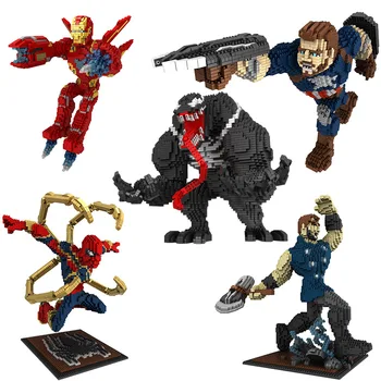 DIY Building Diamond Blocks Venom Ironed Man Spiderman Captain America Infinityed Gauntlet Mini Brick Toys for Children 3250pcs+
DIY Building Diamond Blocks Venom Ironed Man Spiderman Captain America Infinityed Gauntlet Mini Brick Toys for Children 3250pcs+