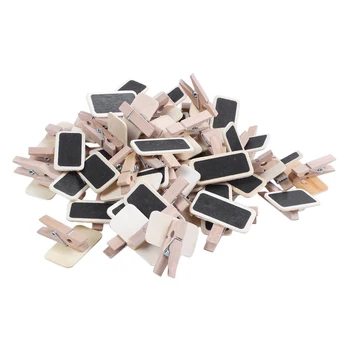 50 Mini blackboard wood message slate rectangle clip clip panel card memos label brand price place number table
50 Mini blackboard wood message slate rectangle clip clip panel card memos label brand price place number table