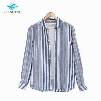 Men Spring And Autumn Fashion Brand Japan Style Vintage Striped Linen Long Sleeve Shirt Male Casual Loose Shirts Cloth 
Men Spring And Autumn Fashion Brand Japan Style Vintage Striped Linen Long Sleeve Shirt Male Casual Loose Shirts Cloth
