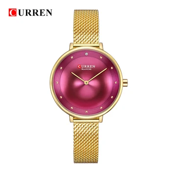 CURREN 9029 Female Quartz Watch Gem Dial Ultra Thin Mesh Strap Top Brand Female Luxury Wristwatch Girl Clock Relogio Feminino
CURREN 9029 Female Quartz Watch Gem Dial Ultra Thin Mesh Strap Top Brand Female Luxury Wristwatch Girl Clock Relogio Feminino