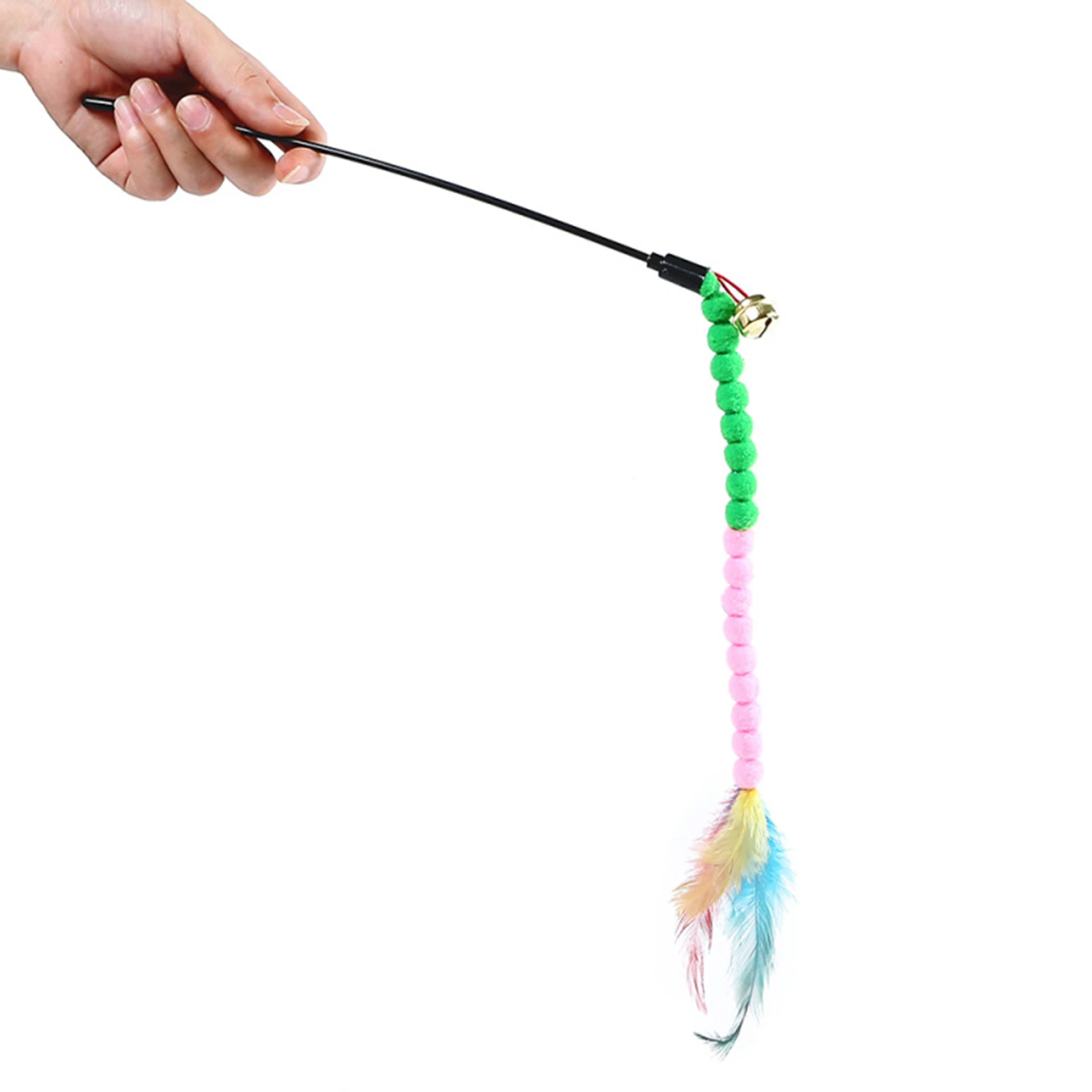 1 Pcs Cat Interactive Toy Stick Feather Wand With Small Bell Mouse Cage Toys Plastic Artificial Colorful Cat Teaser Toy Supplies
1 Pcs Cat Interactive Toy Stick Feather Wand With Small Bell Mouse Cage Toys Plastic Artificial Colorful Cat Teaser Toy Supplies