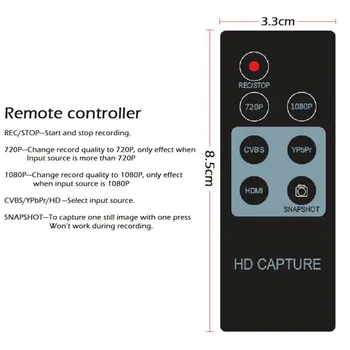 1080PAV/Ypbpr Video Capture Recorder Box into USB Disk SD Card For Xbox360/One PS3/4 EZcap 284 EZcap284 HD Game Capture
1080PAV/Ypbpr Video Capture Recorder Box into USB Disk SD Card For Xbox360/One PS3/4 EZcap 284 EZcap284 HD Game Capture