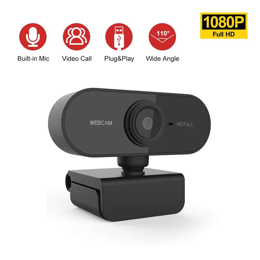 New Web Camera Full HD 1080P Webcam for Computer Video Meeting Class Web Cam with Microphone 360 Degree Adjust USB Webcam
New Web Camera Full HD 1080P Webcam for Computer Video Meeting Class Web Cam with Microphone 360 Degree Adjust USB Webcam