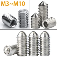 M3M4M5 M6M8 M10 Hex Socket Set Grub Allen Cup Cone Point Screw Metric Spring Ball Plunger Point Machine Bolt 304 Stainless Steel
M3M4M5 M6M8 M10 Hex Socket Set Grub Allen Cup Cone Point Screw Metric Spring Ball Plunger Point Machine Bolt 304 Stainless Steel