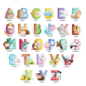 Baby English Alphabet Wall Paste Cartoon Animal Home Wall Decals Educational Kids Room Wallpaper Educational Toys
Baby English Alphabet Wall Paste Cartoon Animal Home Wall Decals Educational Kids Room Wallpaper Educational Toys