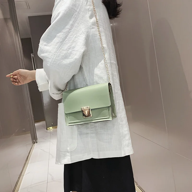 Bag Women's 2019 New Style Korean-style Pu Shoulder Bag with Chain-Style Profile Lock Square Sling Bag
Bag Women's 2019 New Style Korean-style Pu Shoulder Bag with Chain-Style Profile Lock Square Sling Bag