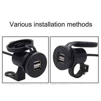 Motorcycle Mobile Phone Charger 12V Waterproof And Dustproof Rearview Mirror Handlebar Fixed Charger Dual Usb
Motorcycle Mobile Phone Charger 12V Waterproof And Dustproof Rearview Mirror Handlebar Fixed Charger Dual Usb