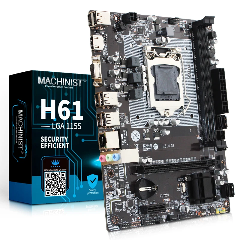 H61 настольная материнская плата набор H61M S1 с Intel I5 3570 LGA1155 CPU 16G(2*8G) DDR3 RAM Mico ATX
