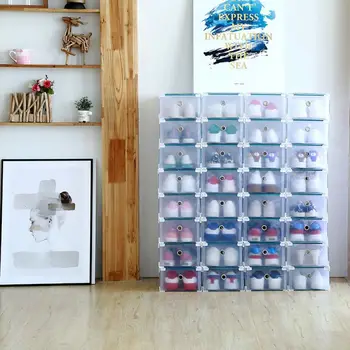 Plastic Foldable Shoe Drawer Rectangle Organizer Shoe Box Clear Stackable Home Space Saving Storage Container Storage Drawers
Plastic Foldable Shoe Drawer Rectangle Organizer Shoe Box Clear Stackable Home Space Saving Storage Container Storage Drawers