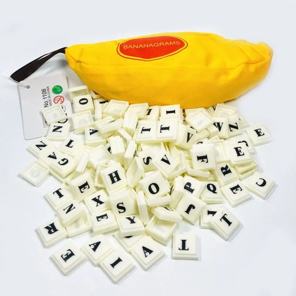 Bananagrams Word Game Puzzle Kids Party Fun Toy Case Activity Letter Pouch Spelling Words Banana Chess
Bananagrams Word Game Puzzle Kids Party Fun Toy Case Activity Letter Pouch Spelling Words Banana Chess