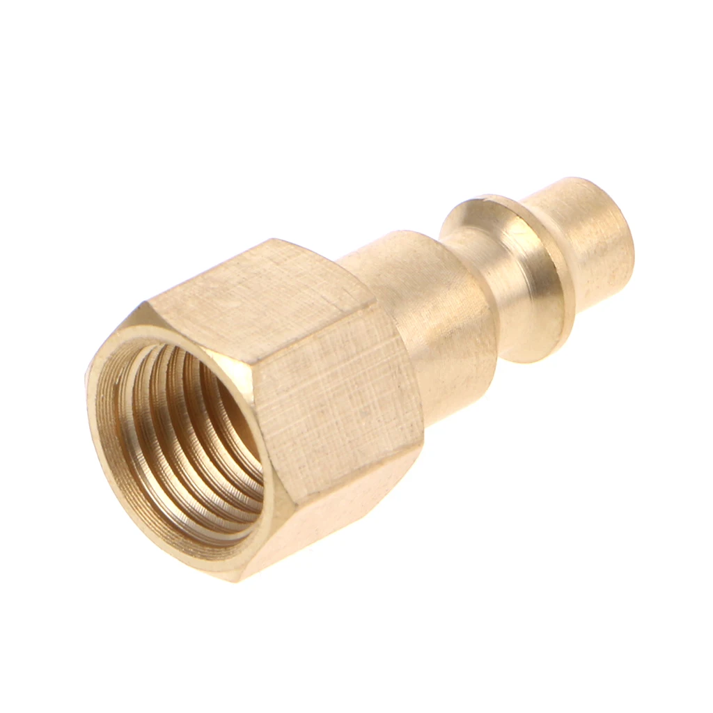 Solid Brass 1/4" NPT Quick Connector Air Hose Fittings Air Compressor Coupler Plug
Solid Brass 1/4" NPT Quick Connector Air Hose Fittings Air Compressor Coupler Plug