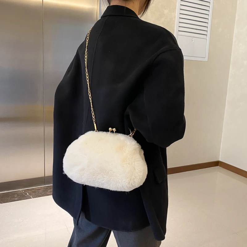 Solid Frame Plush Bags For Women 2021 Winter New Chains Soft Fluffy Bag Furry Crossbody Shoulder Bags Clutch Faux Fur Bag Ladies
Solid Frame Plush Bags For Women 2021 Winter New Chains Soft Fluffy Bag Furry Crossbody Shoulder Bags Clutch Faux Fur Bag Ladies