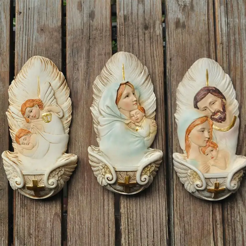 Holy Family Catholic Church three infants Lady Church of Christmas manger group gift ornaments
Holy Family Catholic Church three infants Lady Church of Christmas manger group gift ornaments