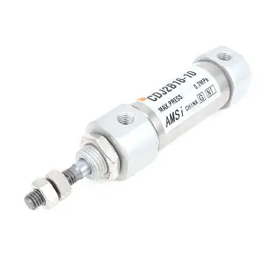 Single Rod Double Action 0.7 MPa Mini Pneumatic Air Cylinder CDJ2B 16mm x 10mm
Single Rod Double Action 0.7 MPa Mini Pneumatic Air Cylinder CDJ2B 16mm x 10mm