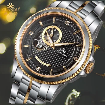 Swiss GLANDU lattice waves are high-grade brand business watch men LvKong fully automatic mechanical watches
Swiss GLANDU lattice waves are high-grade brand business watch men LvKong fully automatic mechanical watches