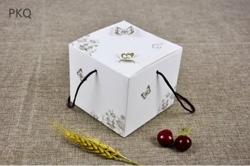 15pcs White Paper Box With butterfly Gift Packaging Boxes Square Candy Cookie Bag With Rope Handle Mini Cake Box
15pcs White Paper Box With butterfly Gift Packaging Boxes Square Candy Cookie Bag With Rope Handle Mini Cake Box