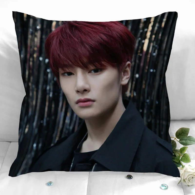 

New Custom IN Stray Kids Pillowcases Printed Square Pillowcase Home Decorative Zipper Pillow Cover 35X35cm40X40cm(One Side)